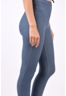 Women Leggings Finteks Finmeluza Dark Blue Denim